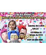 ODDBODS Birthday party Invitations 12 w/ envelopes customized w picture ... - $13.75