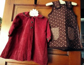 Handmade Vintage Corduroy Baby Coat and Reversible Quilted Jumper - £15.98 GBP