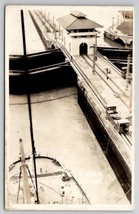 RPPC Panama Canal Gatun Locks Postcard F28 - £9.34 GBP