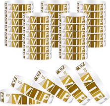 100 Pcs VIP Wristbands for Events Waterproof Paper Bracelets Lightweight... - £8.68 GBP