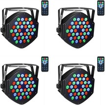 36X1W Led Rgb 7 Channel Par Lighting For Stage With Remote Control For D... - £92.94 GBP