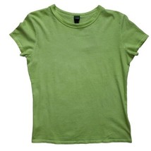 Wild Fable Womens Green Cotton Short Sleeve Slim Fit T Shirt Tee Top WIT... - $9.67