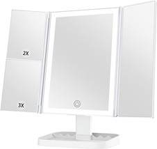 Makeup Mirror with Lights, 72 LEDs Vanity Mirror, 3 Color Lighting, Lighted - £28.96 GBP