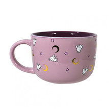 Sailor Moon Stars and Moon 12 oz. Soup Bowl Mug Pink - £22.71 GBP