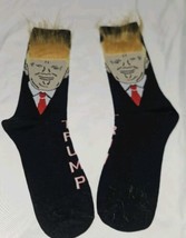 President Donald Trump Hair Socks Novelty Funny Gifts 2020 Gag Mens Black New - £5.42 GBP