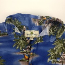 Island Shores Hawaiian Short Sleeve Short Men&#39;s Small Blue Coconut Shell... - £14.00 GBP
