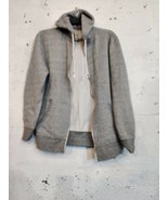 F&amp;F Men’s Size M Grey Hoodie Hooded Jacket Zip Up - £8.70 GBP