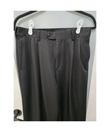 Roundtree &amp; Yorke Black Dress Pants 32x32 Easy Care Pleated Front Classi... - $22.00