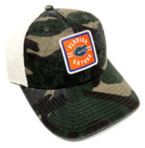 University Of Florida Gators Uf Camo Curved Bill Mesh Trucker Snapback Hat Cap - £13.62 GBP