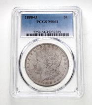 1898-O $1 Dollar Morgan Évalué Par PCGS Comme MS64 Magnifique Pièce! - $4,432.02 MXN