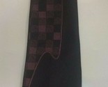 Bugle Boy Men’s Neck Tie Black and Purple Block Pattern - £3.08 GBP