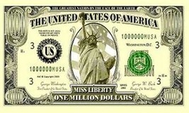 Million Dollar Statue Of Liberty 3 X 5 Flag 3x5 Advertizing Flags FL446 Money - £5.19 GBP