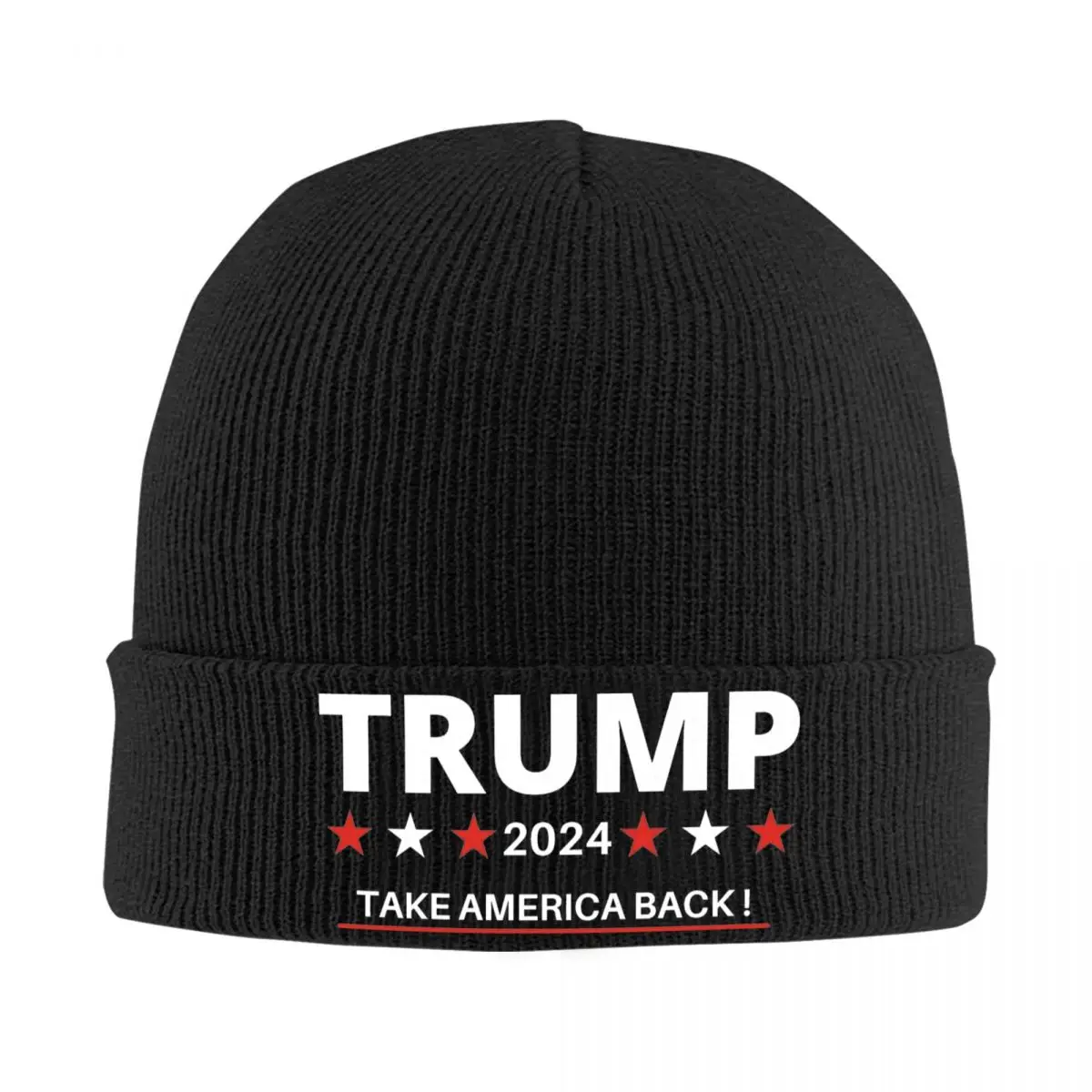 Trump 2024 Take America Back Hats Autumn Winter Beanie Fashion Caps Female Male - £12.50 GBP