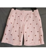 Brooks Brothers 346 Watermelon Shorts Sz 8 Seersucker Pink White Striped... - $329.47 MXN