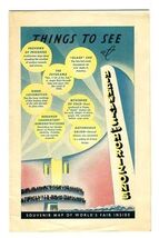 1940 General Motors New York World's Fair Things to See Brochure with Map - $24.72