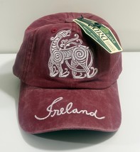 IRELAND Maroon Adjustable Cap Hat by Head Wear NWT - $276.61 MXN