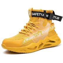 Man Safety Shoes Puncture-Proof Work Sneakers Lightweight Work Shoes Men Steel T - £52.55 GBP