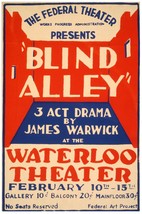 7482.Blind alley.the federal theatre.waterloo theatre.POSTER.art wall decor - £13.51 GBP+
