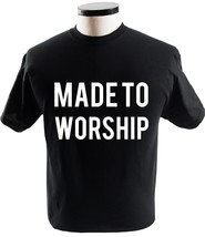 Made To Worship Shirt Vintage Praise God Christian T Shirt Religion T-Shirts - £13.59 GBP+