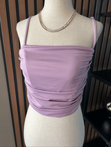 Forever 21 medium drop top with corset purple short cut off - $14.85