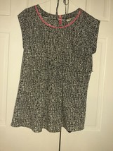 Motherhood Maternity Black And White  Pregnant Top L New Nwt - $34.64