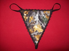 New Womens REALTREE CAMO Camoflauge Gstring Thong Lingerie Panties Under... - £15.17 GBP