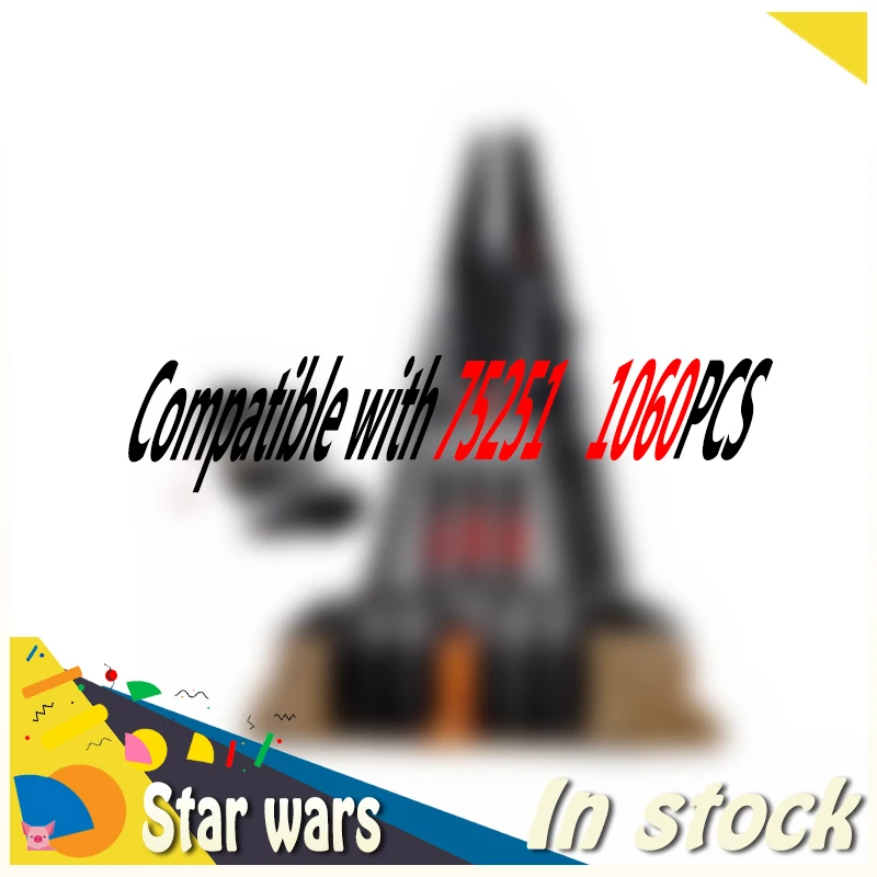 1060pcs Star Battle Darth House Vader Castle Space Wars TIE Fighter 11425 Model - £81.44 GBP