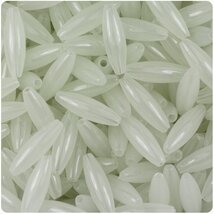 BeadTin Night Glow in The Dark 19mm Spaghetti Plastic Craft Beads (150pcs) - $3.59