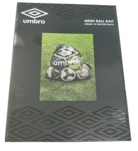 Umbro Mesh Ball Bag With Drawstring Holds 10 Soccer Balls New In Box - £11.72 GBP