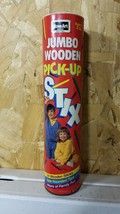 Vintage ROSE ART Jumbo Wooden Pick-Up Stix 24 Wooden Sticks ROUNDED TIPS... - $6.19
