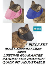 Groomer Set Cat Comfort Muzzle Lined Quick-FIT Nylon Feline Adjustable Training - £14.95 GBP+
