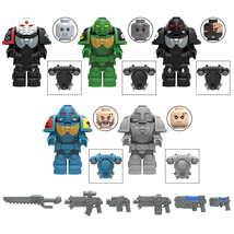 Iron Hands Minifigures Space Wolves Raven Guard 8pcs Building Block Toys - £12.66 GBP
