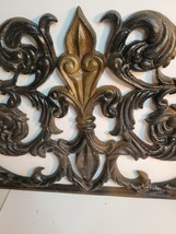Cast Iron Pediment Art or Door Topper image 2