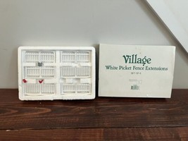 Department 56 Village 6 White Picket Fence Extensions 52625 Christmas Vintage - $15.81