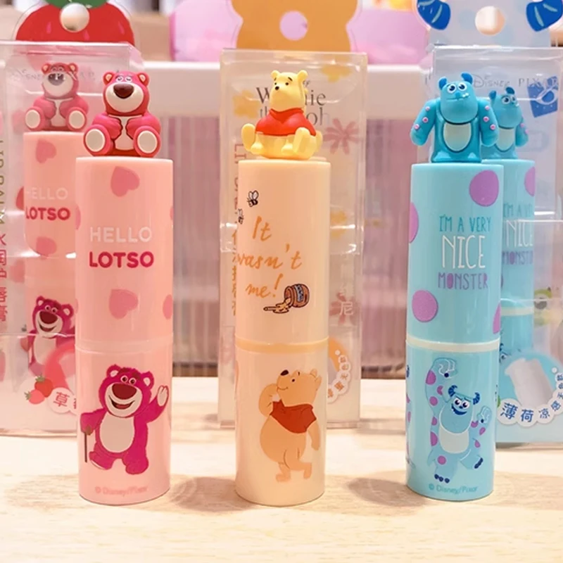 Anime Miniso Disney Lotso Pooh Hydrating Lip Balm Girl Boy Lasting Moist... - £18.22 GBP
