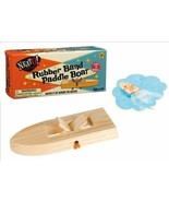 Rubber Band Paddle Boat Classic Wooden Toy - Great Gift or for Party Rac... - £6.39 GBP