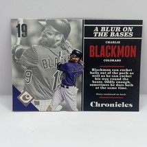 2017 Panini Chronicles Baseball Charlie Blackmon Base #73 Colorado Rockies - $1.97