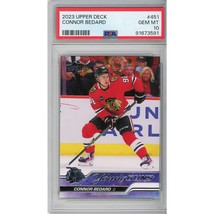 2023 Upper Deck Connor Bedard Young Guns Rookie Card #451 RC PSA 10 UD Chicago - £1,185.20 GBP