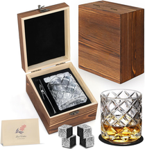 Fathers Day Gifts, Whiskey Stones Gift Set - Bourbon Stones Gift for Men - 4 Gr - £27.81 GBP