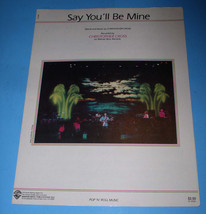 Christopher Cross Sheet Music Vintage 1980 Say You&#39;ll Be Mine - £18.08 GBP