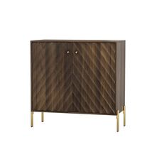 Mid-Century Modern Walnut Sideboard Buffet Storage Cabinet for Home Use - $154.99