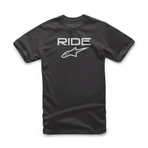 Alpinestars Mens Ride 2.0 Tee Shirt T-Shirt Black/White XL - £17.54 GBP