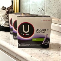 U by Kotex Security Tampon Super Absorbency Feminine Unscented 3 Boxes, 16ct EA - £44.01 GBP