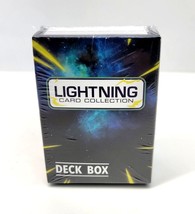 Lightning Card Collection Deck Box Fits 100 Cards or 70+ Sleeves NEW Sealed - £15.92 GBP