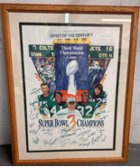 NEW YORK JETS 1969 Super Bowl Champions Signed Poster 255/300 COA Namath... - $1,760.17 CAD