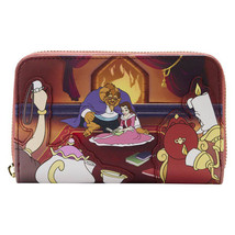 Beauty and the Beast 1991 Fireplace Scene Zip Around Purse - £45.15 GBP