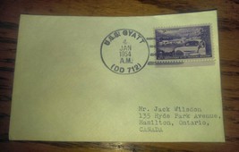USS Gyatt Postmarked Envelope 1954 DD-712 3 Cent Trucking Industry Stamp - $6.99