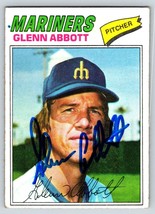 1977 Topps Glenn Abbott #207 Auto Signed Autograph Mariners  - £3.99 GBP