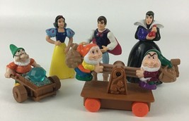Disney Snow White Seven Dwarfs McDonalds 5pc Lot Figures Topper Vintage 1994 - $16.78