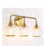 New Three Light Vanity Light Gold Fixture Wall Lamp Modern New In box - €33,59 EUR New Three Light Vanity Light Gold Fixture Wall Lamp Modern New In box - €33,59 EUR